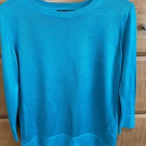 Banana Republic Teal Turquoise Crewneck Sweater Size S